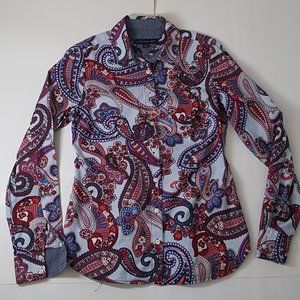 Women's TOMMY HILFIGER  Blouse Size XS Multi-Color
